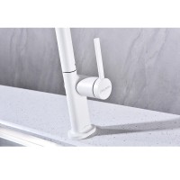 Смеситель Paulmark Neo Ne214419-WH, для кухонной мойки, белый матовый