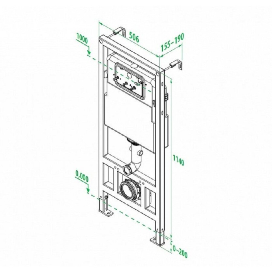 Инсталляция Iddis Neofix NEO0000I32 для подвесного унитаза