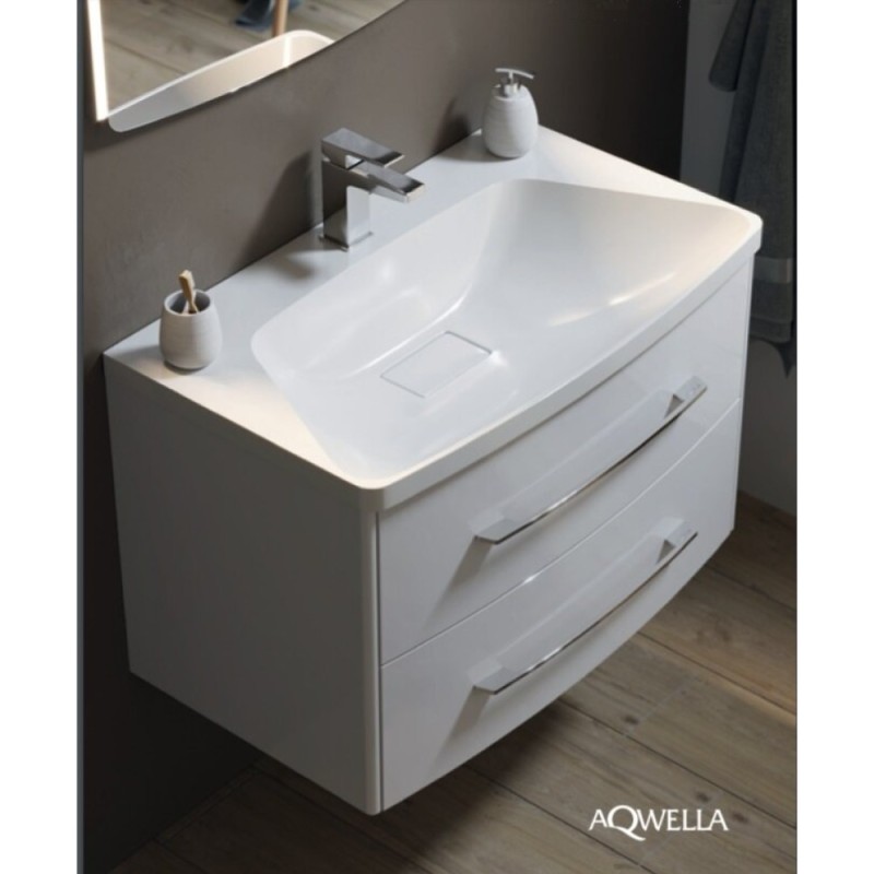 Раковина Aqwella Neringa Ner.08.04.D 80 x 48 см, цвет белый