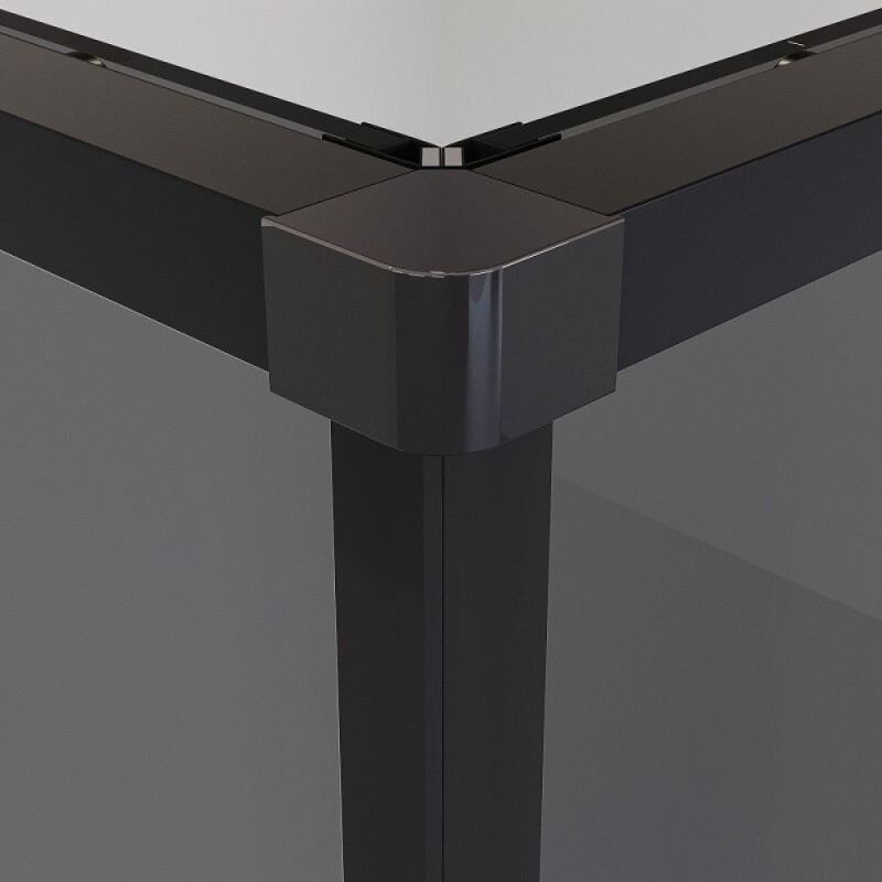 Душевой уголок Niagara Nova NG-2823-34BLACK, 90 х 90 см, стекло тонированное, профиль черный матовый