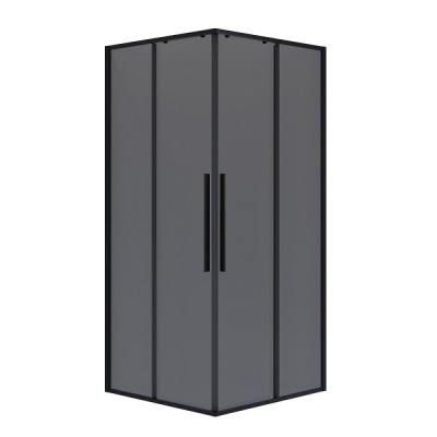 Душевой уголок Niagara Nova NG-2823-34BLACK, 90 х 90 см, стекло тонированное, профиль черный матовый
