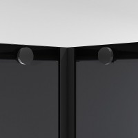 Душевой уголок Niagara Nova NG-2824-34BLACK, 100 х 100 см, стекло тонированное, профиль черный матовый