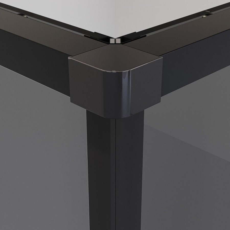 Душевой уголок Niagara Nova NG-2824-34BLACK, 100 х 100 см, стекло тонированное, профиль черный матовый