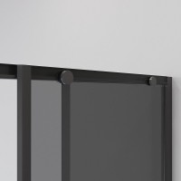 Душевой уголок Niagara Nova NG-2824-34BLACK, 100 х 100 см, стекло тонированное, профиль черный матовый