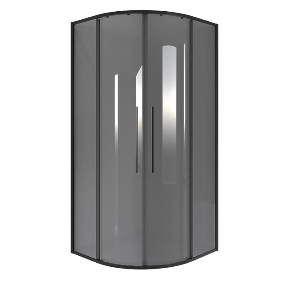 Душевой уголок Niagara Nova NG-2827-34BLACK, 100 х 100 см, стекло тонированное, профиль черный матовый