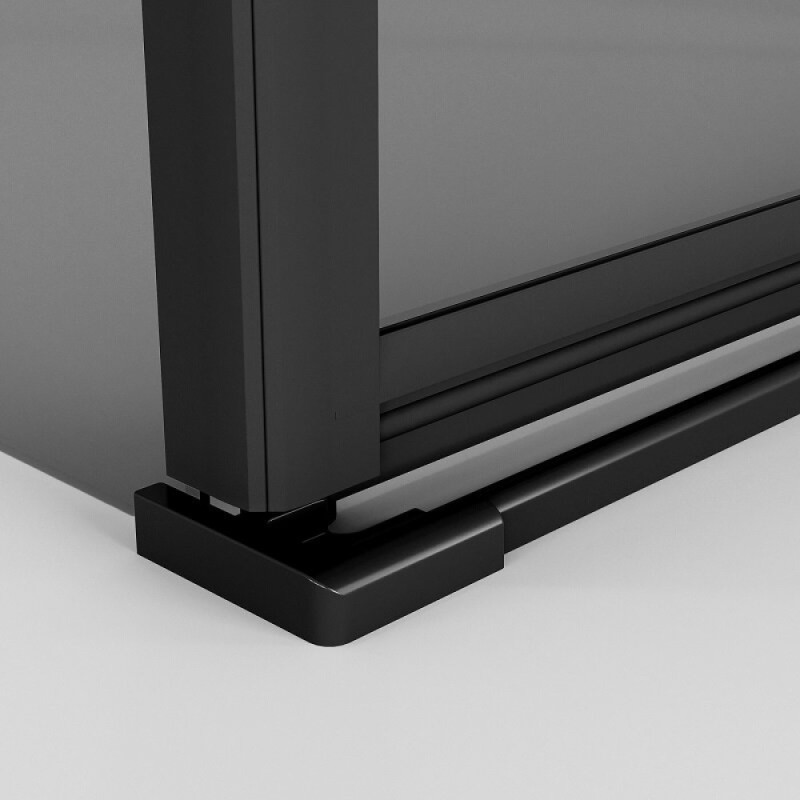 Душевой уголок Niagara Nova NG-2831-34BLACK, 90 х 90 см, стекло тонированное, профиль черный матовый