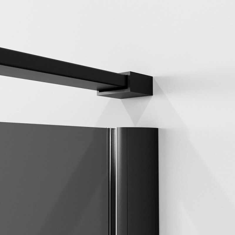 Душевой уголок Niagara Nova NG-2832-34BLACK, 100 х 100 см, стекло тонированное, профиль черный матовый
