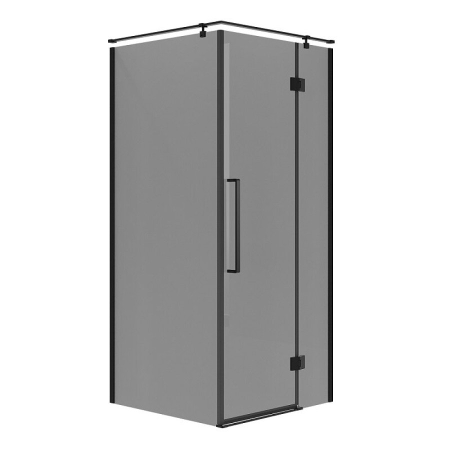 Душевой уголок Niagara Nova NG-2832-34BLACK, 100 х 100 см, стекло тонированное, профиль черный матовый