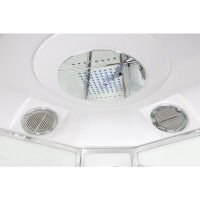 Душевая кабина Niagara Ultra 90 x 90 см, высокий поддон, профиль хром, стекло прозрачное с матовой полосой, NG-308-01