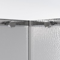 Душевой уголок Niagara Nova NG-3622-34, 80 х 80 см, стекло шиншилла, профиль хром