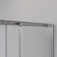 Душевой уголок Niagara Nova NG-3623-34, 90 х 90 см, стекло шиншилла, профиль хром
