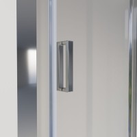 Душевая дверь в нишу Niagara Nova, 80 см, профиль хром, стекло прозрачное, NG-62-8A