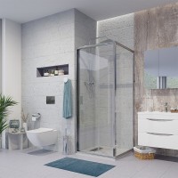 Душевой уголок Niagara Nova, 80 х 70 х 195 см, профиль хром, стекло прозрачное, NG-62-8A-A70
