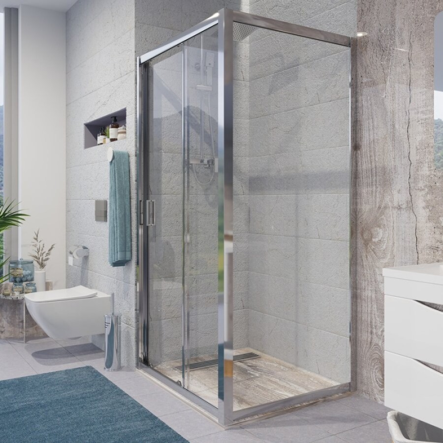 Душевой уголок Niagara Nova, 90 х 70 х 195 см, профиль хром, стекло прозрачное, NG-62-9A-A70