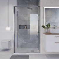 Душевой уголок Niagara Nova NG-64-12A-A90-34, 120 х 90 см, стекло прозрачное, профиль хром