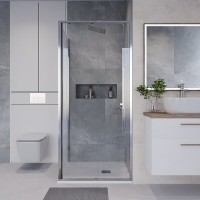 Душевой уголок Niagara Nova NG-64-9A-A90-34, 90 х 90 см, стекло прозрачное, профиль хром
