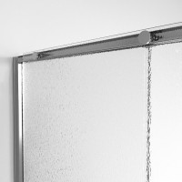 Душевая дверь в нишу Niagara Nova NG-65-13CH, 130 см, стекло шиншилла, профиль хром