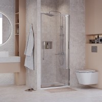 Душевая дверь в нишу Niagara Nova NG-66-8A, 80 см, стекло прозрачное, профиль хром