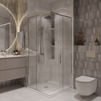 Душевой уголок Niagara Nova NG-6623-34, 90 х 90 см, стекло прозрачное, профиль хром