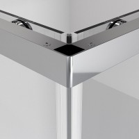 Душевой уголок Niagara Nova NG-6628-34, 80 х 80 см, стекло прозрачное, профиль хром