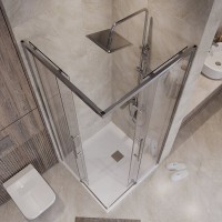 Душевой уголок Niagara Nova NG-6630-34, 100 х 100 см, стекло прозрачное, профиль хром