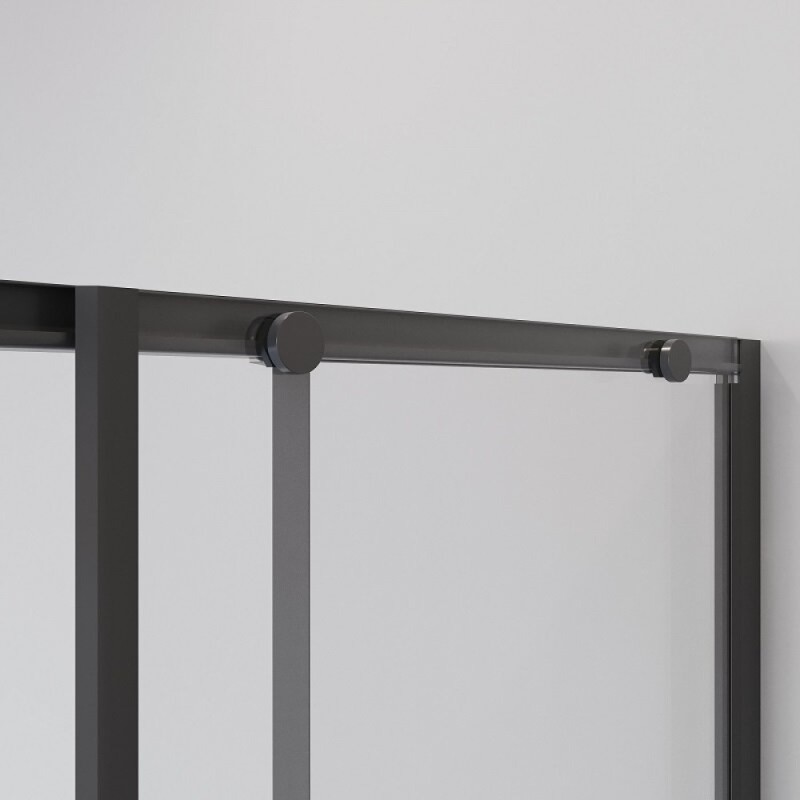 Душевой уголок Niagara Nova NG-6822-34BLACK, 80 х 80 см, стекло прозрачное, профиль черный матовый