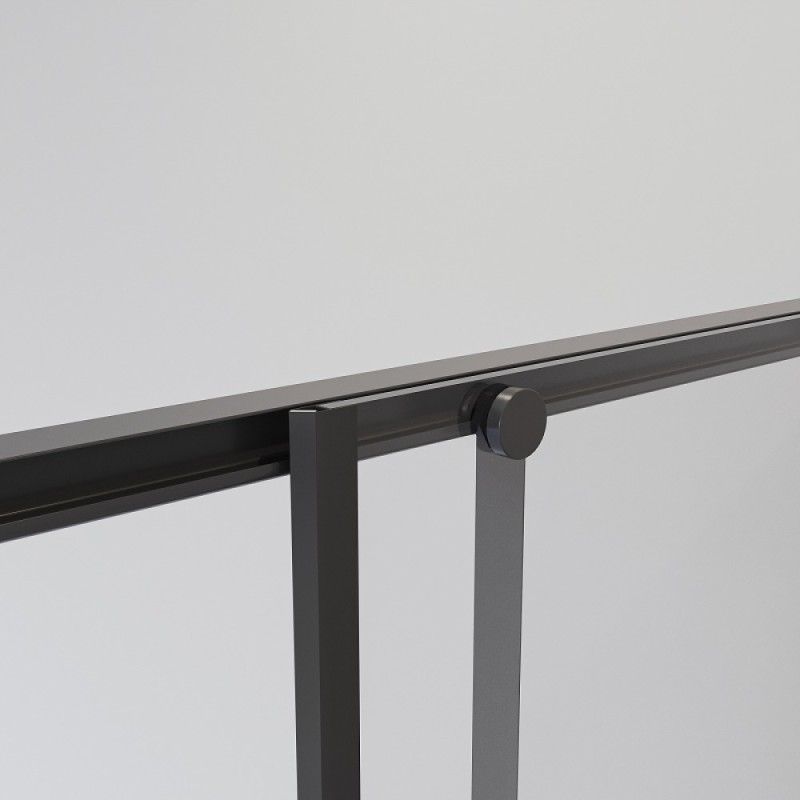 Душевой уголок Niagara Nova NG-6823-34BLACK, 90 х 90 см, стекло прозрачное, профиль черный матовый