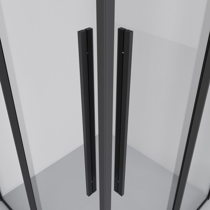 Душевой уголок Niagara Nova NG-6823-34BLACK, 90 х 90 см, стекло прозрачное, профиль черный матовый