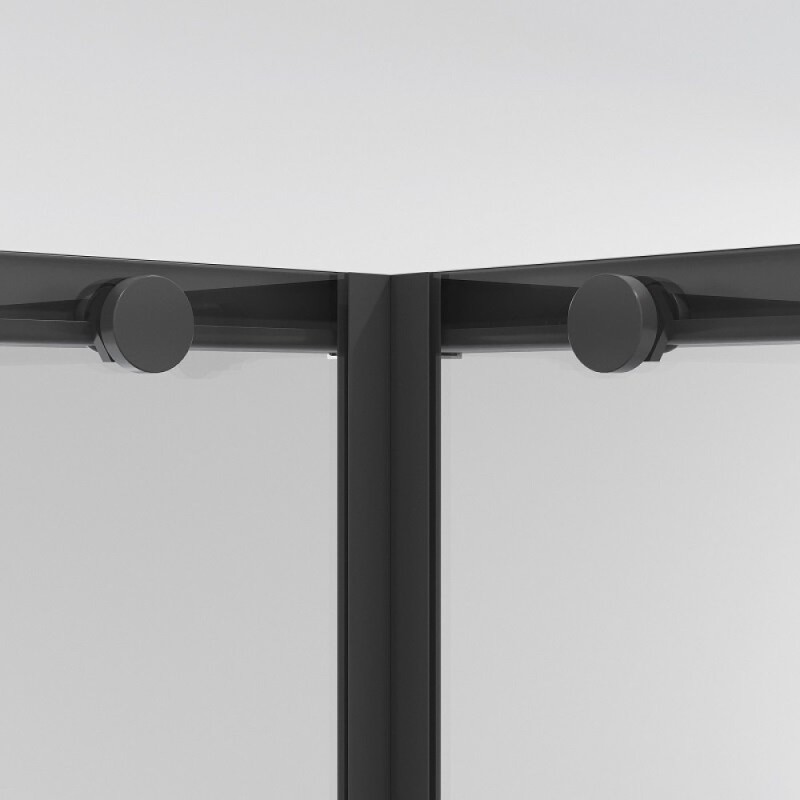 Душевой уголок Niagara Nova NG-6823-34BLACK, 90 х 90 см, стекло прозрачное, профиль черный матовый