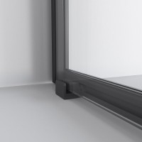 Душевой уголок Niagara Nova NG-6824-34BLACK, 100 х 100 см, стекло прозрачное, профиль черный матовый