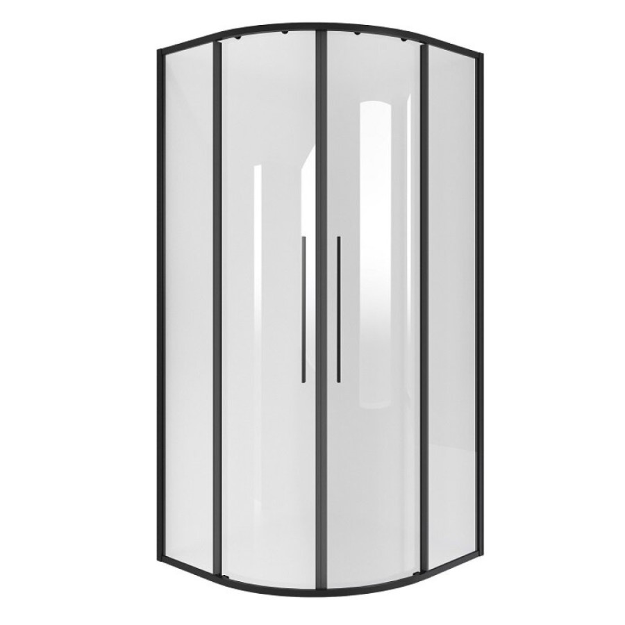 Душевой уголок Niagara Nova NG-6825-34BLACK, 80 х 80 см, стекло прозрачное, профиль черный матовый