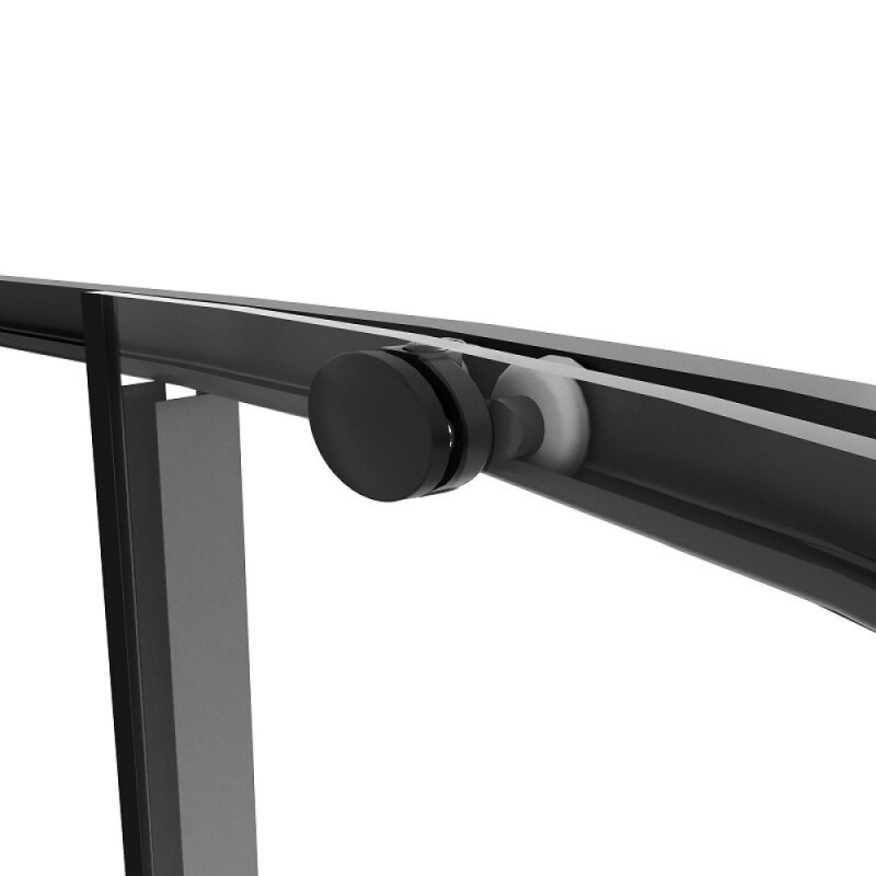 Душевой уголок Niagara Nova NG-6825-34BLACK, 80 х 80 см, стекло прозрачное, профиль черный матовый