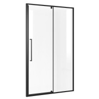 Душевая дверь в нишу Niagara Nova NG-85-12AB, 120 см, стекло прозрачное, профиль черный матовый
