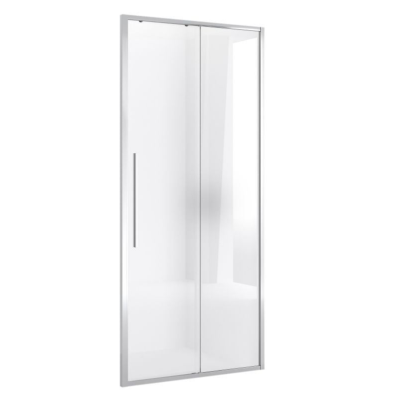 Душевая дверь Niagara NG-64-10A (100*195) хром, стекло прозрачное, 1 место