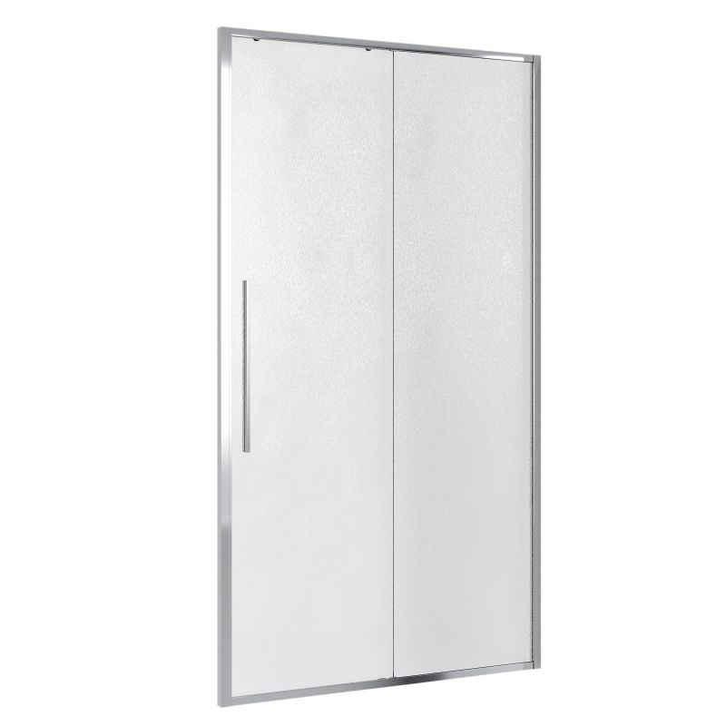 Душевая дверь Niagara NG-65-14CH (140*195) хром, стекло шиншилла, 1 место