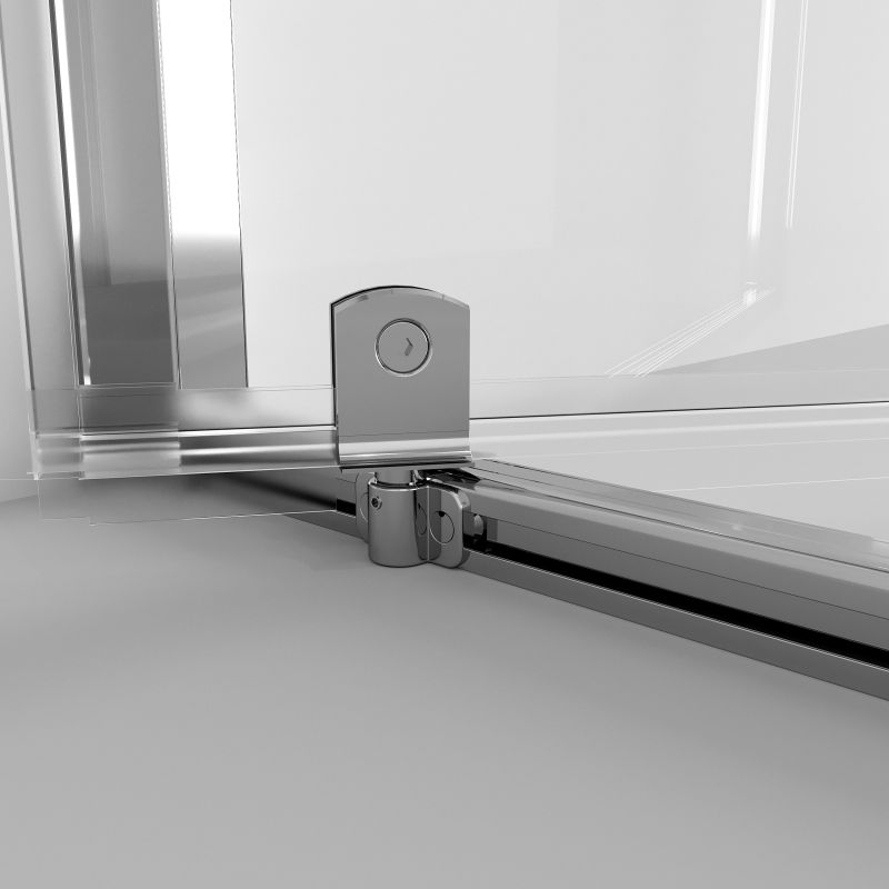 Душевая дверь Niagara NG-66-10A (100*195) хром, стекло прозрачное, 1 место