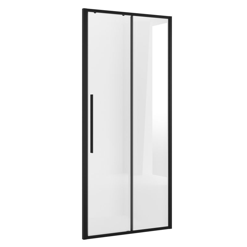 Душевая дверь Niagara NG-84-11AB (110*195) черный матовый, стекло прозрачное, 1 место