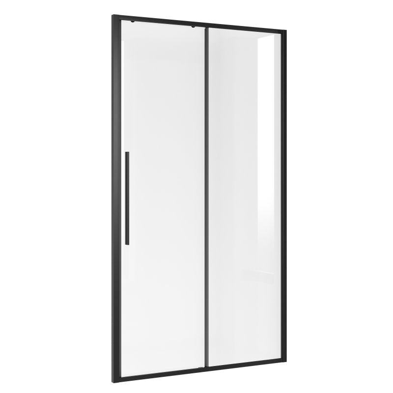 Душевая дверь Niagara NG-84-12AB (120*195) черный матовый, стекло прозрачное, 1 место