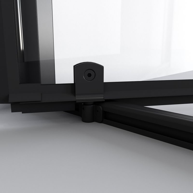 Душевая дверь Niagara NG-85-12AB (120*195) черный матовый, стекло прозрачное, 1 место