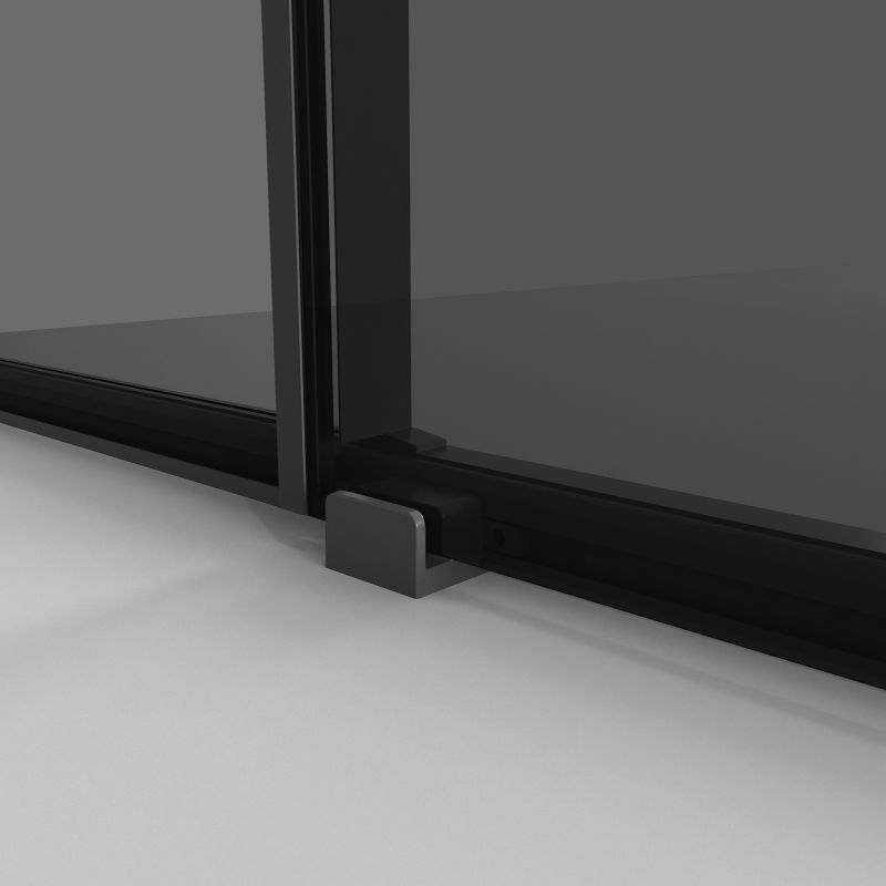 Душевая дверь Niagara NG-85-14TB (140*195) черный матовый, стекло тонированное, 1 место