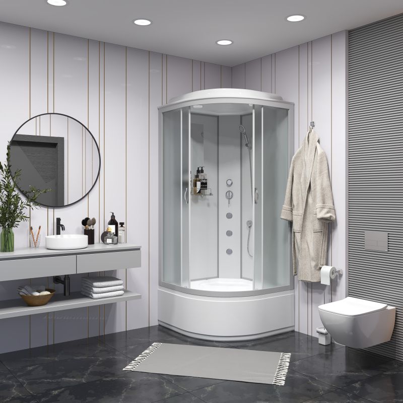 Душевая кабина NIAGARA Classic NG-2308-14G (900х900х2150) высокий поддон(40см) стекло МАТОВОЕ 4 места