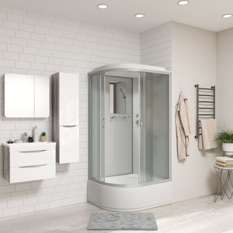 Душевая кабина NIAGARA Classic NG-2310-14R (1200х800х2150) высокий поддон(40см) стекло МАТОВОЕ 4 места