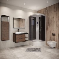 Душевая кабина NIAGARA Classic NG-3501-14P (900х900х2150) средний поддон(26см) стекло ТОНИРОВАННОЕ 4 места