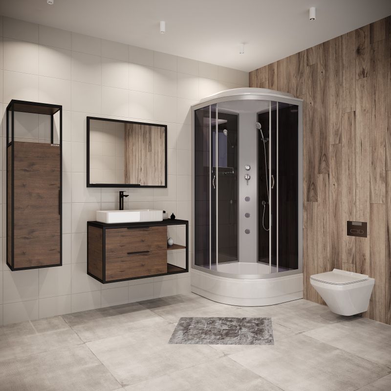 Душевая кабина NIAGARA Classic NG-3502-14G (1000х1000х2150) низкий поддон(26см) стекло ТОНИРОВАННОЕ 4 места