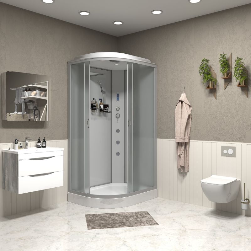 Душевая кабина NIAGARA Classic NG-3312-14RF (1200х800х2150) низкий поддон(13см) стекло МАТОВОЕ 3 места