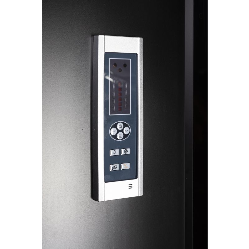 Душевая кабина NIAGARA Classic NG-6703-14F (800х800х2150) средний поддон(26см) стекло ПРОЗРАЧНОЕ черные профиля 4 места