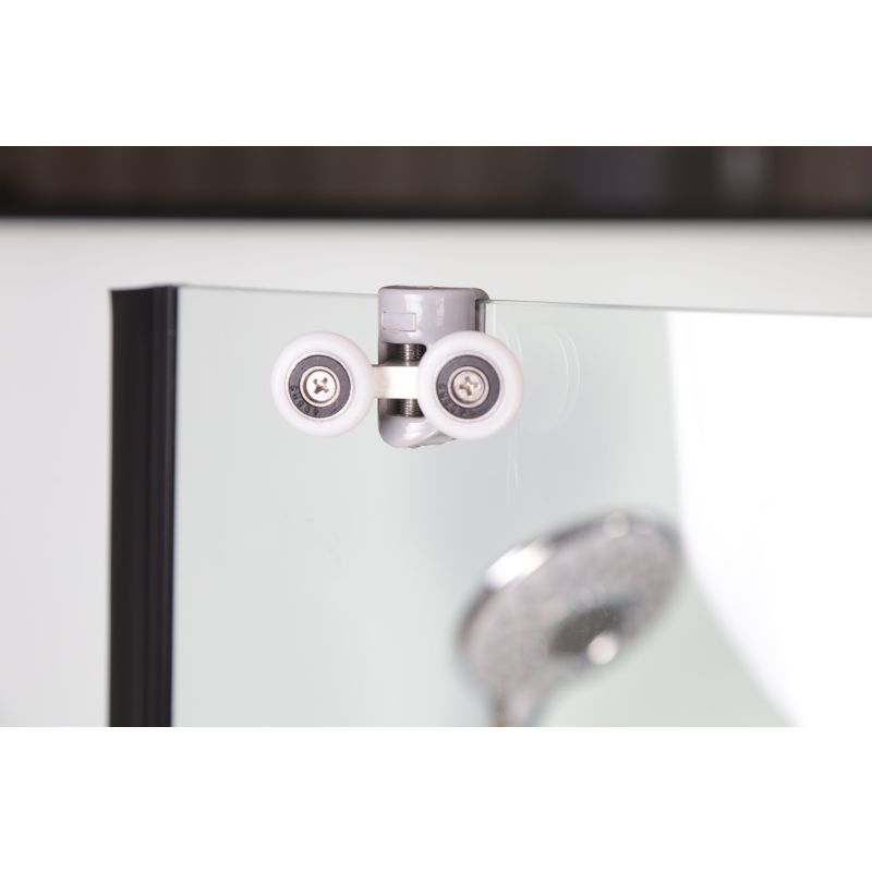 Душевая кабина NIAGARA Classic NG-6707-14G (800х800х2150) высокий поддон(40см) стекло ПРОЗРАЧНОЕ черные профиля 4 места