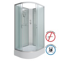 Душевая кабина NIAGARA Classic NG-33984-14RBK (900х800х2000) средний поддон (26см) стекло МАТОВОЕ 4 места