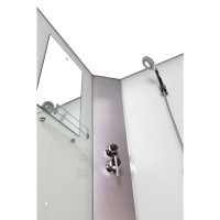 Душевая кабина NIAGARA Classic NG-33984-14RBK (900х800х2000) средний поддон (26см) стекло МАТОВОЕ 4 места