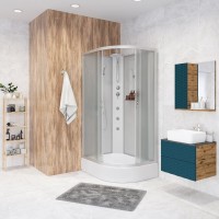 Душевая кабина NIAGARA Classic NG-33294-14LBKTG (1200х900х2100-2400) средний поддон (26см) стекло МАТОВОЕ 4 места